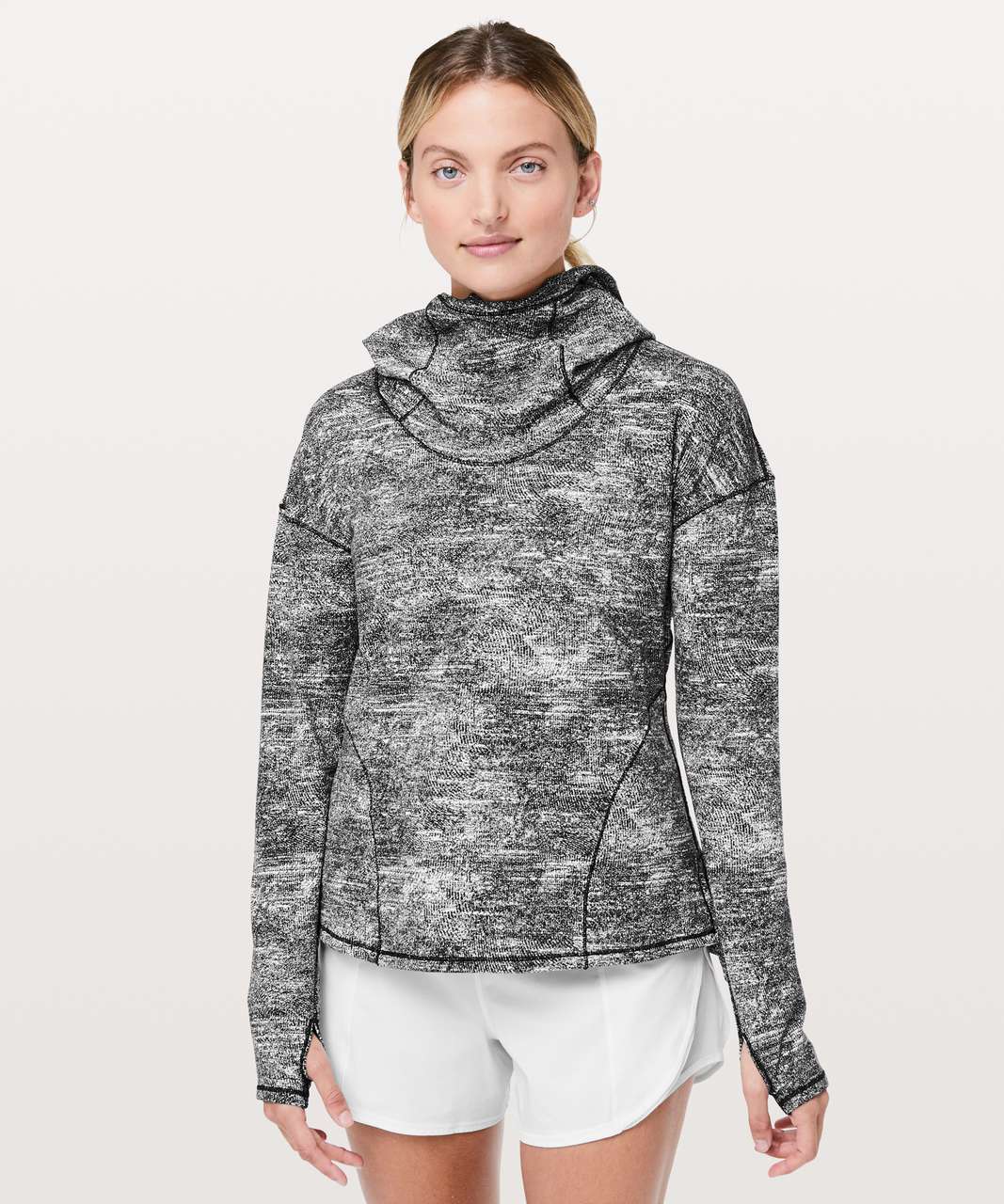 Lululemon Forever Endeavour Long Sleeve - Rush Jacquard Black White ...