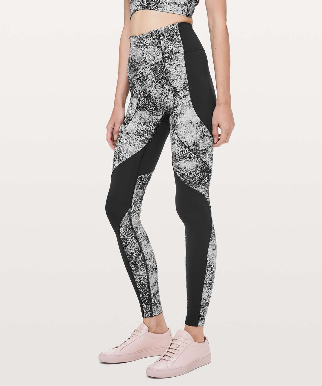 Lululemon Sweat & Repeat Tight *28" - Black / Serigraph Starlight Black Multi