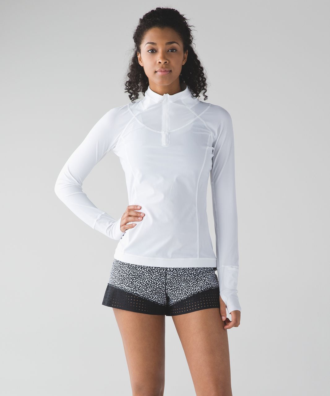 Lululemon Sunaway Runaway 1/2 Zip - White