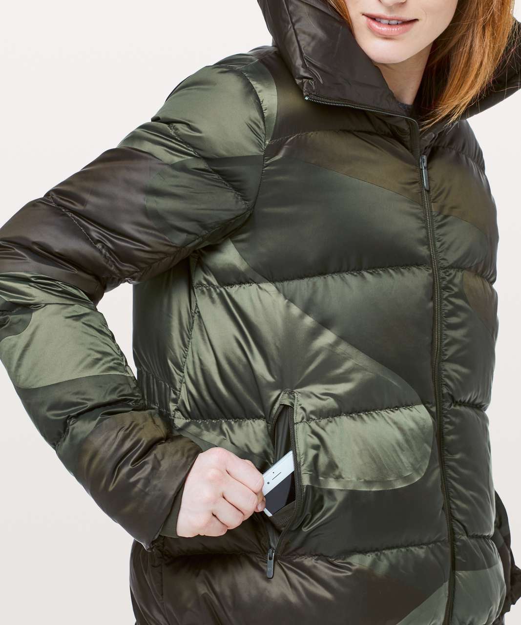 Lululemon Cloudscape Jacket - Dark Olive / Gator Green / Green Twill