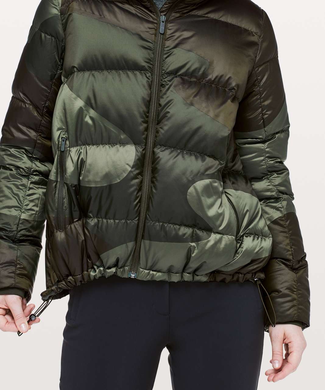 Lululemon Cloudscape Jacket - Dark Olive / Gator Green / Green Twill