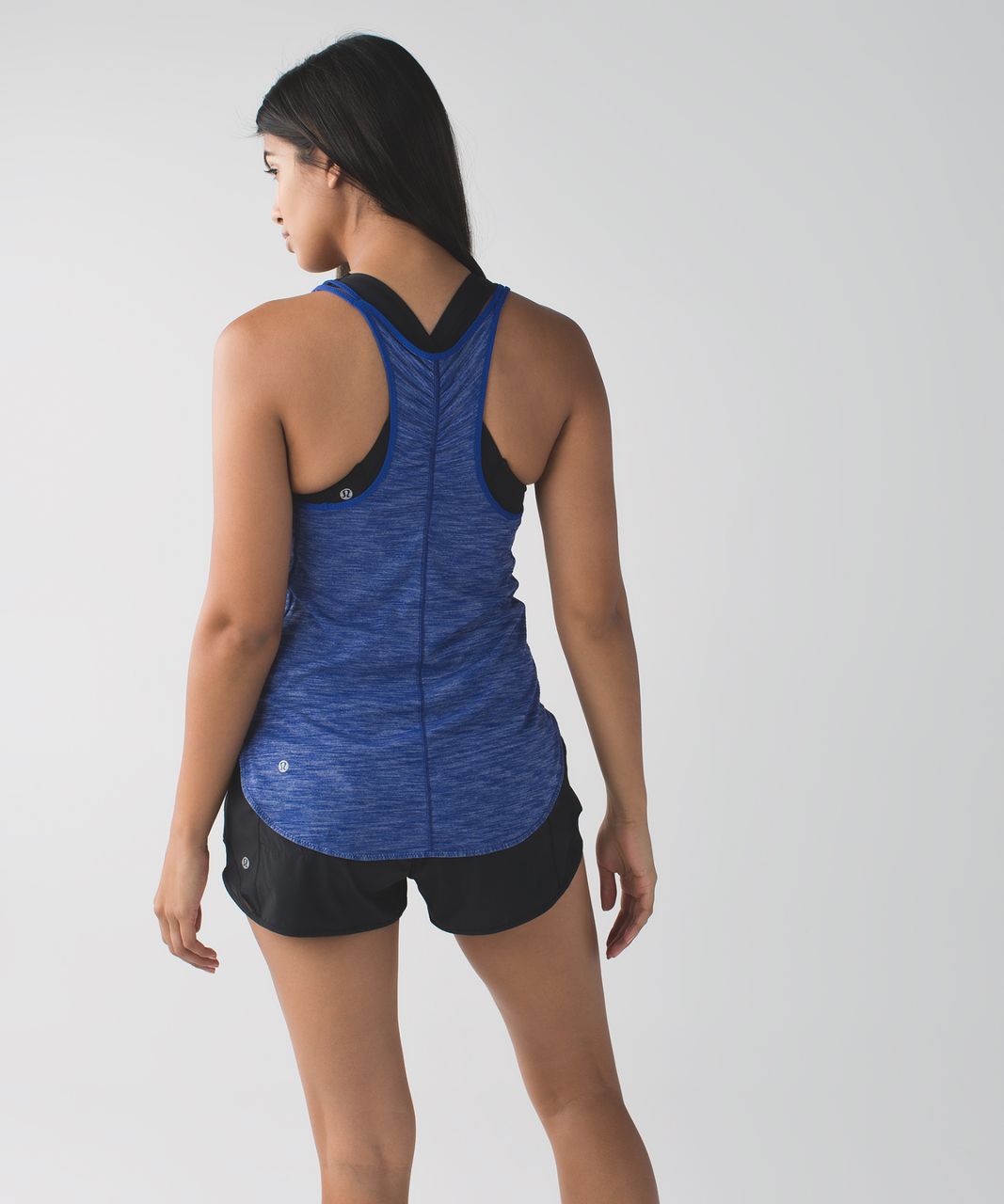 Lululemon What The Sport Singlet II - Heathered Sapphire Blue