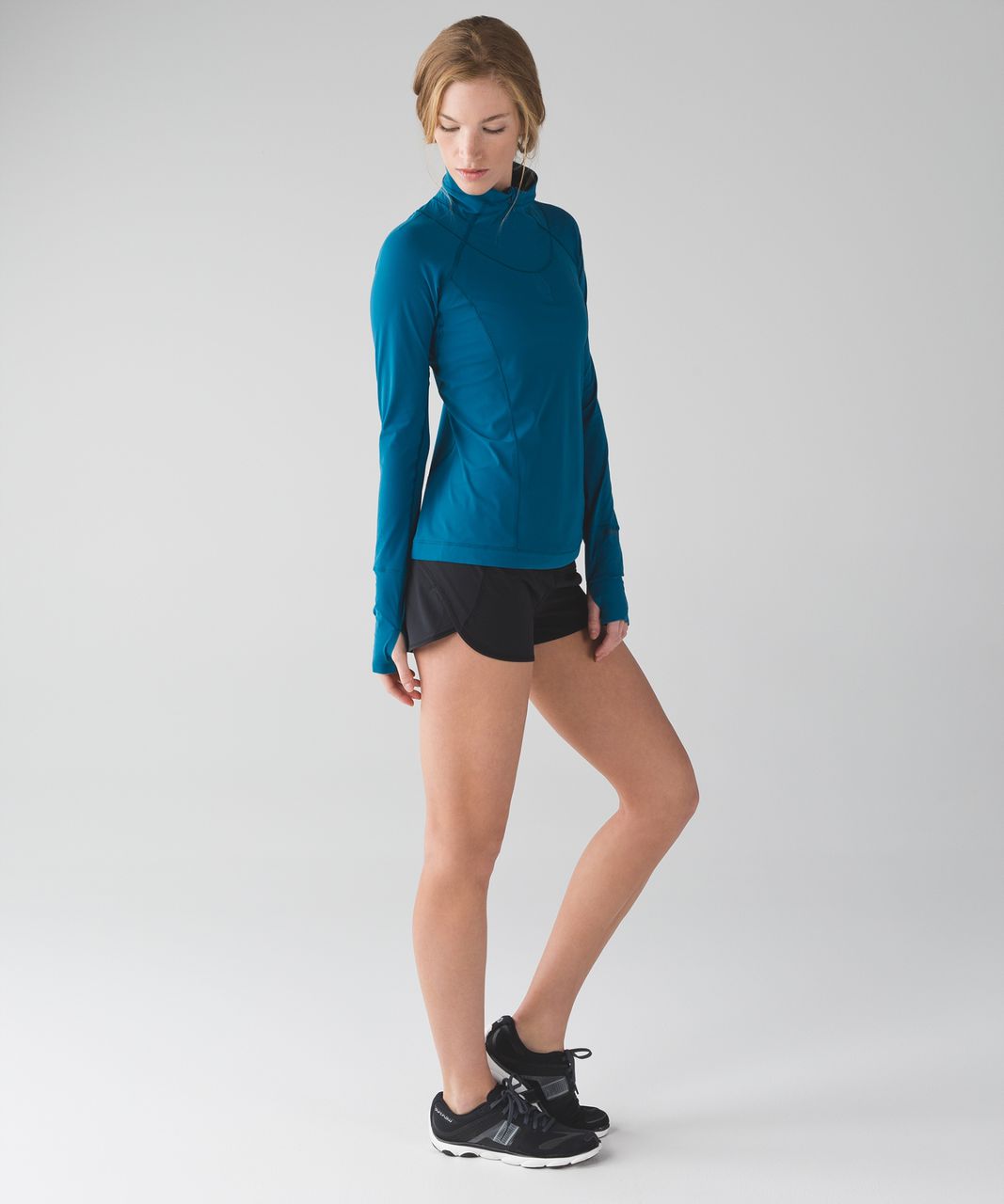 Lululemon Sunaway Runaway 1/2 Zip - Tofino Teal