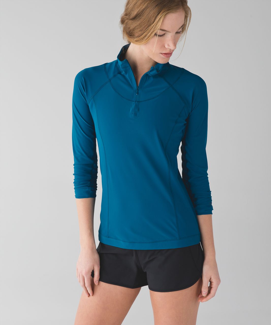 Lululemon Sunaway Runaway 1/2 Zip - Tofino Teal