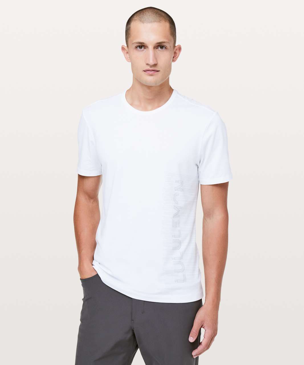 Lululemon 5 Year Basic Tee *Bold Lines - White