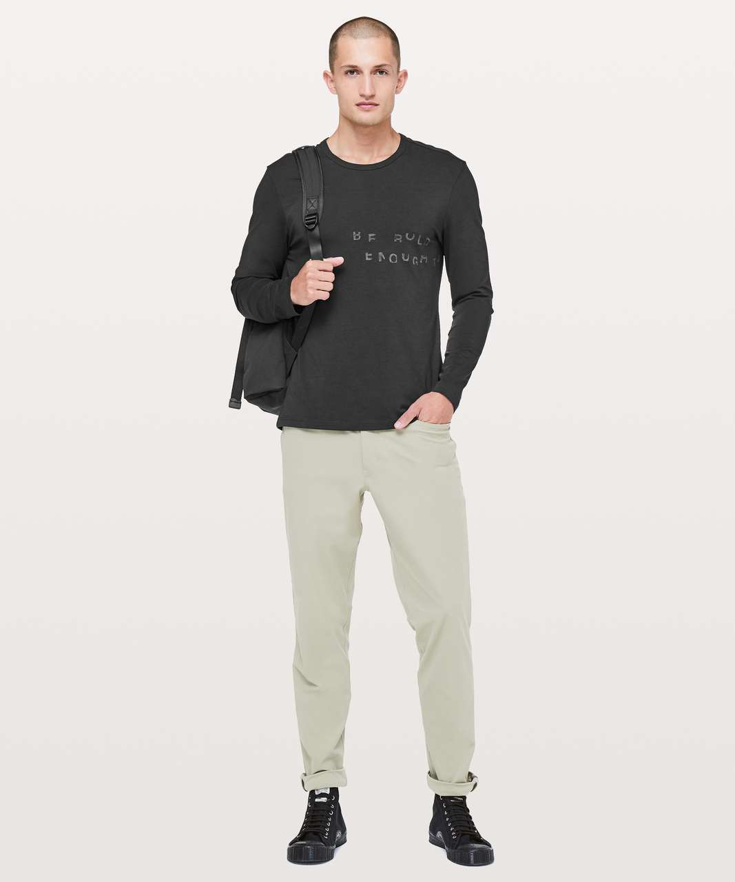 Lululemon 5 Year Basic Long Sleeve *Mantra - Black