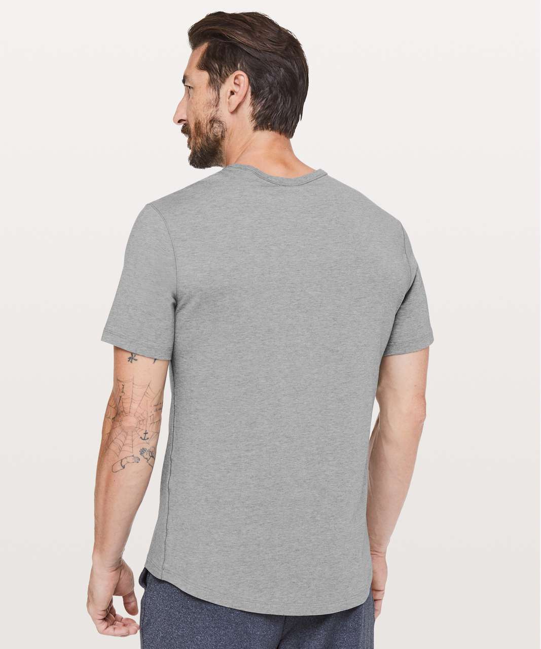 Lululemon 5 Year Basic Tee *Court lines - Heathered Core Medium Grey