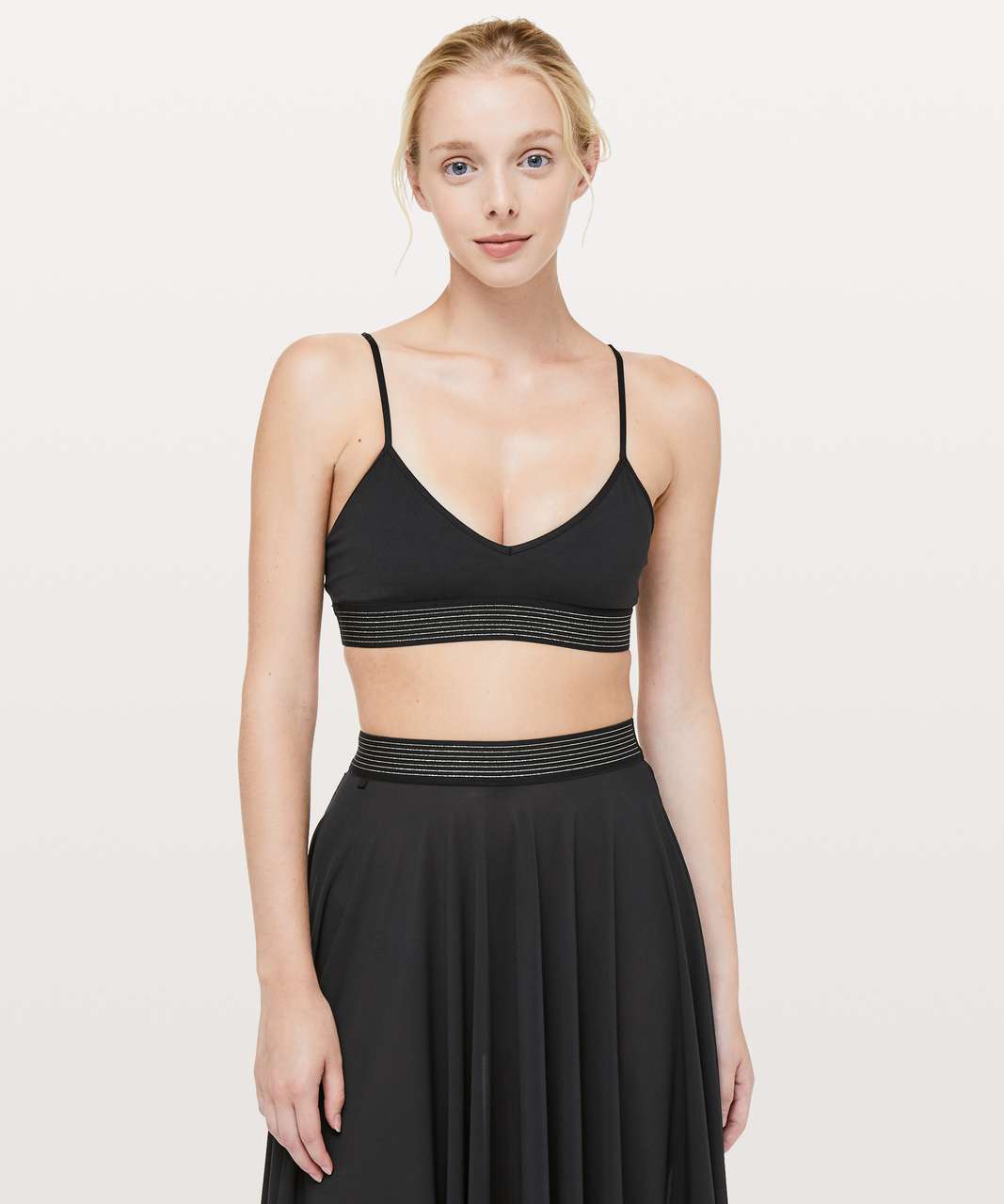 Lululemon Principal Dancer Golden Lining Bralette - Black