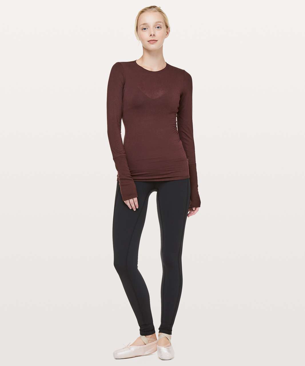 Lululemon Principal Dancer Long Sleeve - Midnight Maroon