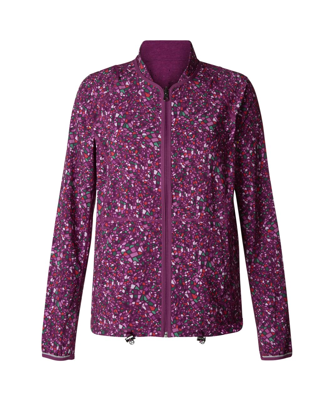 Lululemon Real Quick Jacket - Paradise Camo Multi / Heathered Texture Printed Ultra Violet Regal Plum