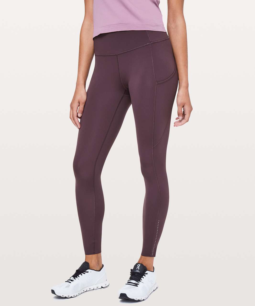 Lululemon Fast Free 7/8 Tight II Nulux 25 Green Smoke Size 8