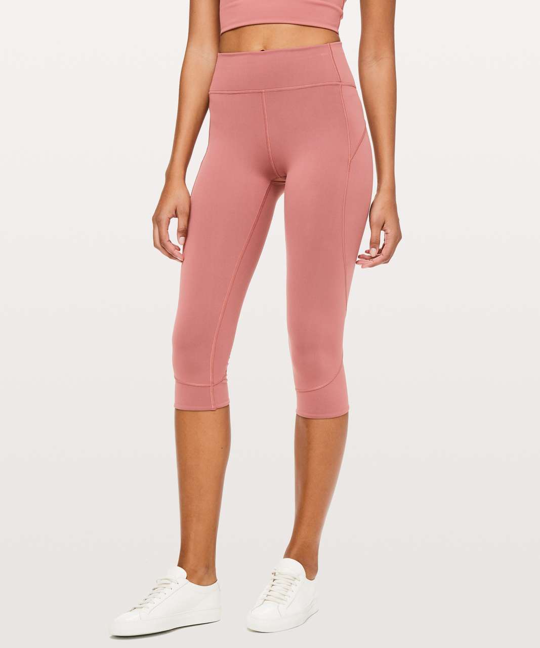 Lululemon In Movement Crop *Everlux 19" - Red Bronzer