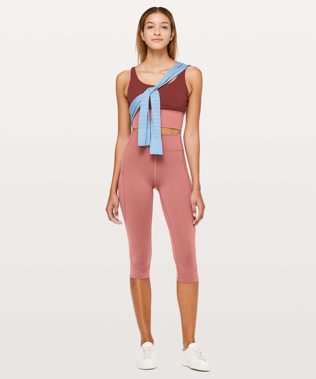 Lululemon In Movement Crop *Everlux 19 Red Bronzer