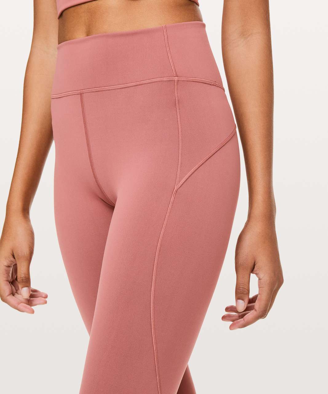 Lululemon In Movement Crop *Everlux 19" - Red Bronzer