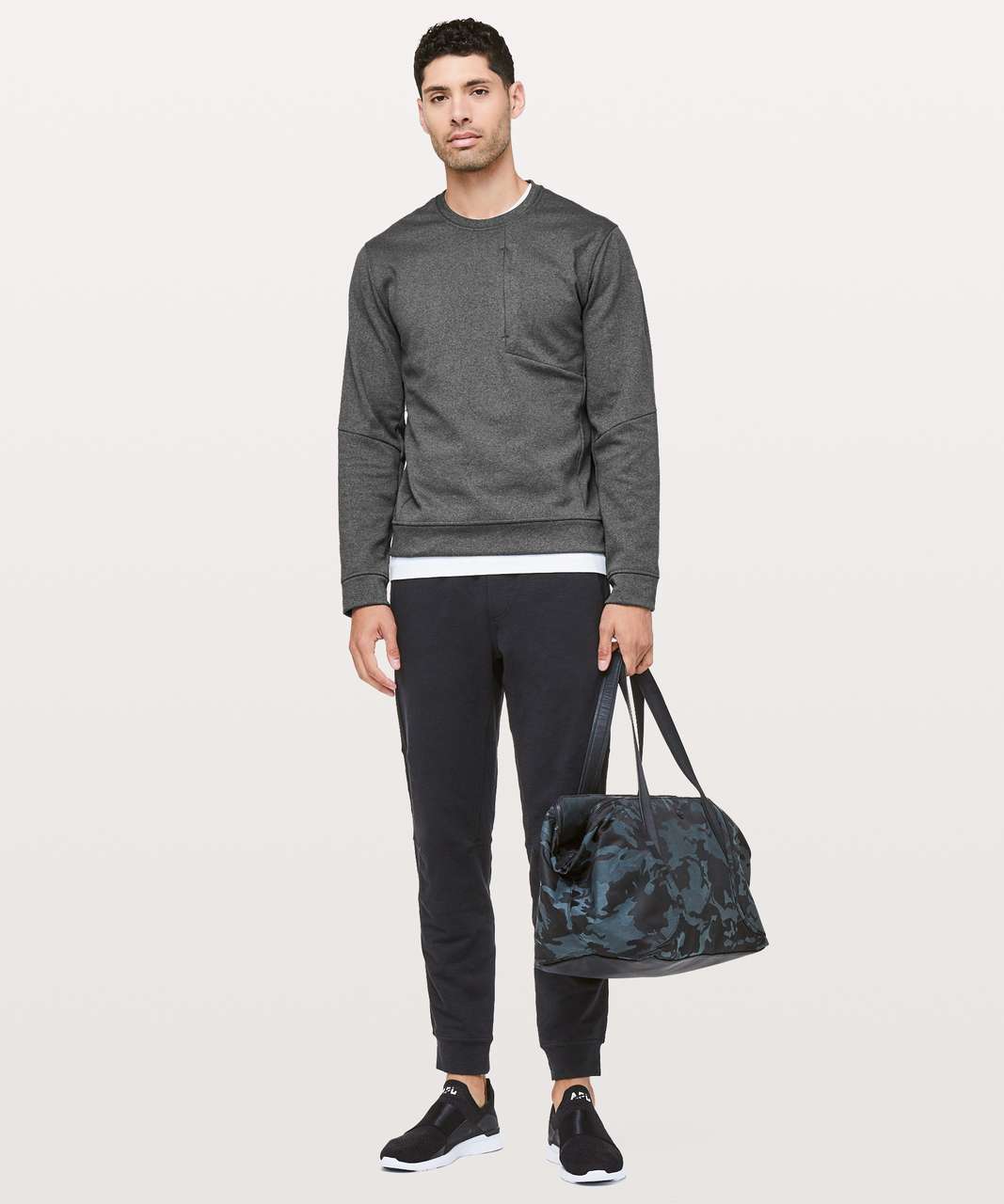 Lululemon City Sweat Crew *Thermo - Heathered Coal