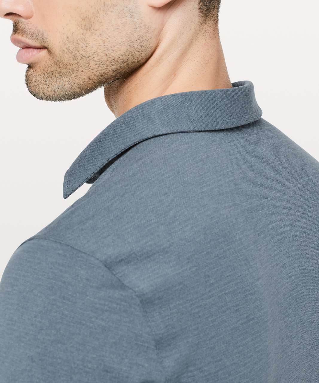 Lululemon Evolution Polo - Heathered Iron Blue