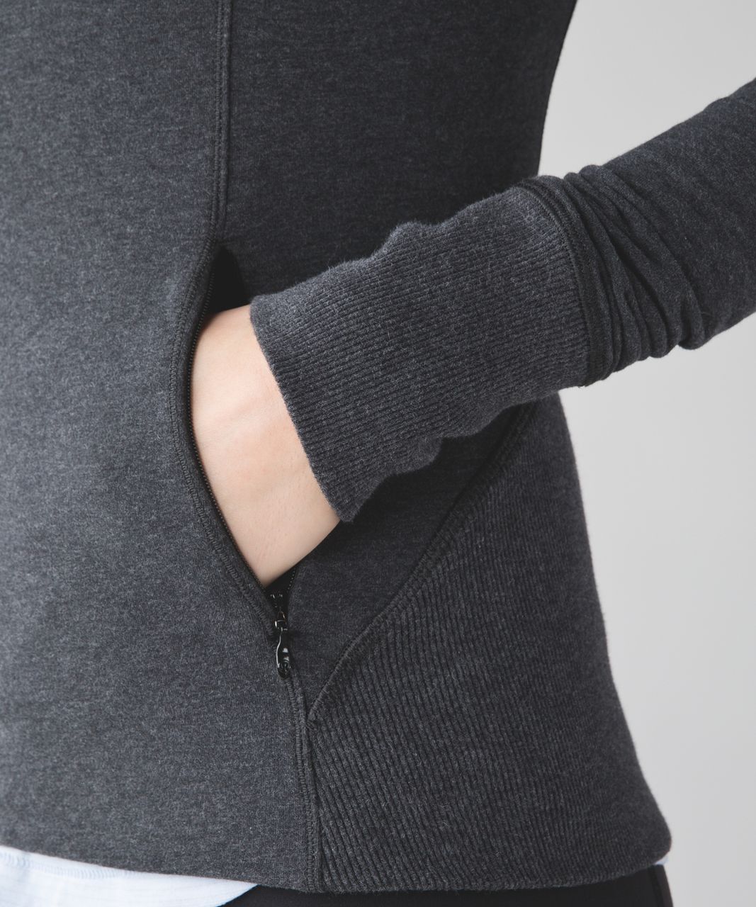 Lululemon Harmony Hoodie - Heathered Black