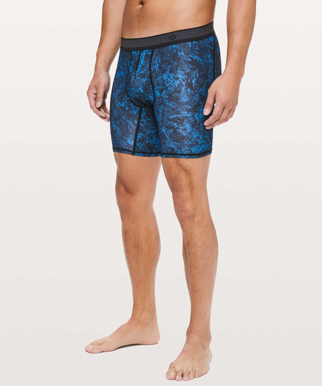 Lululemon No Boxer Boxer (The Long One) *7.5" - SubCelsius Amalfi Blue Black