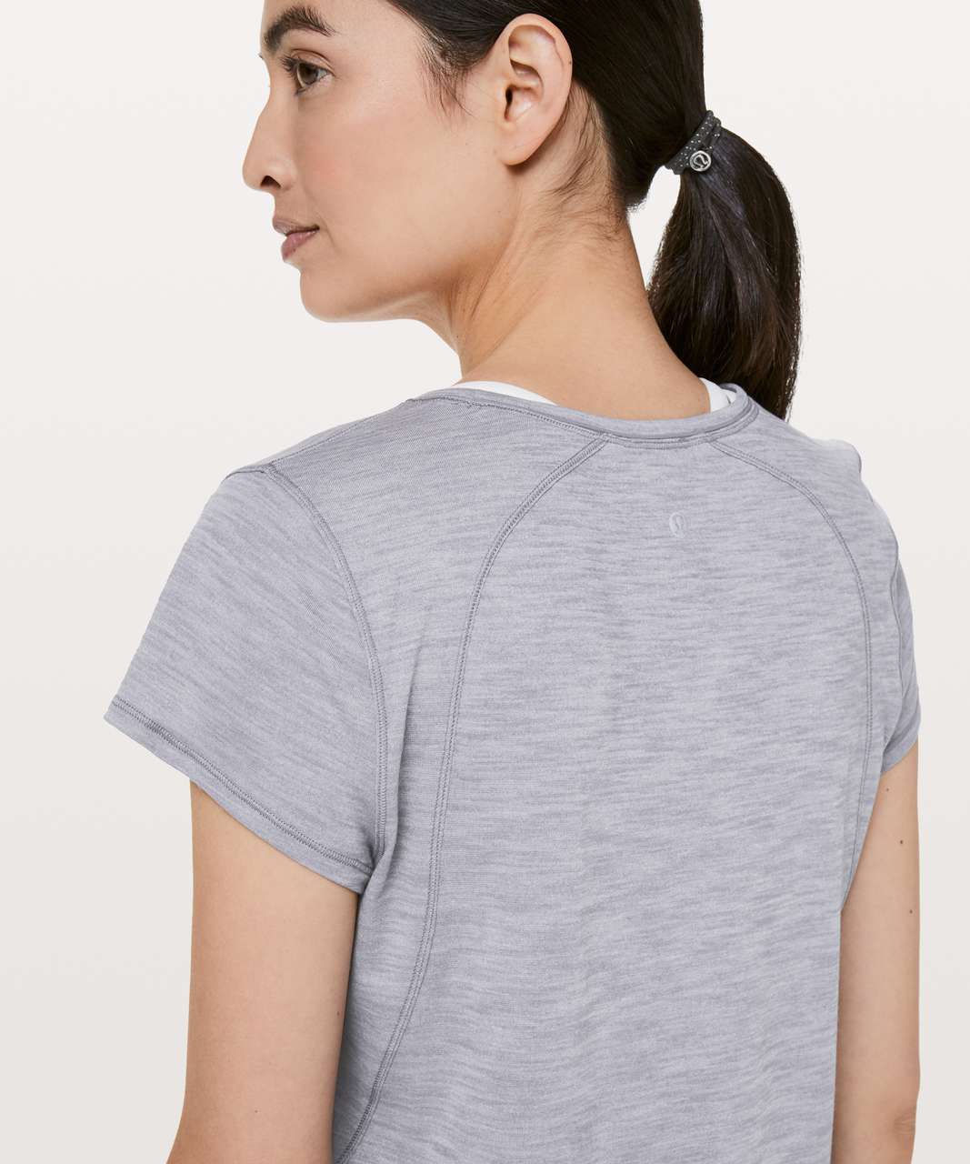 Lululemon Another Mile Short Sleeve - Heathered Lilac Stone