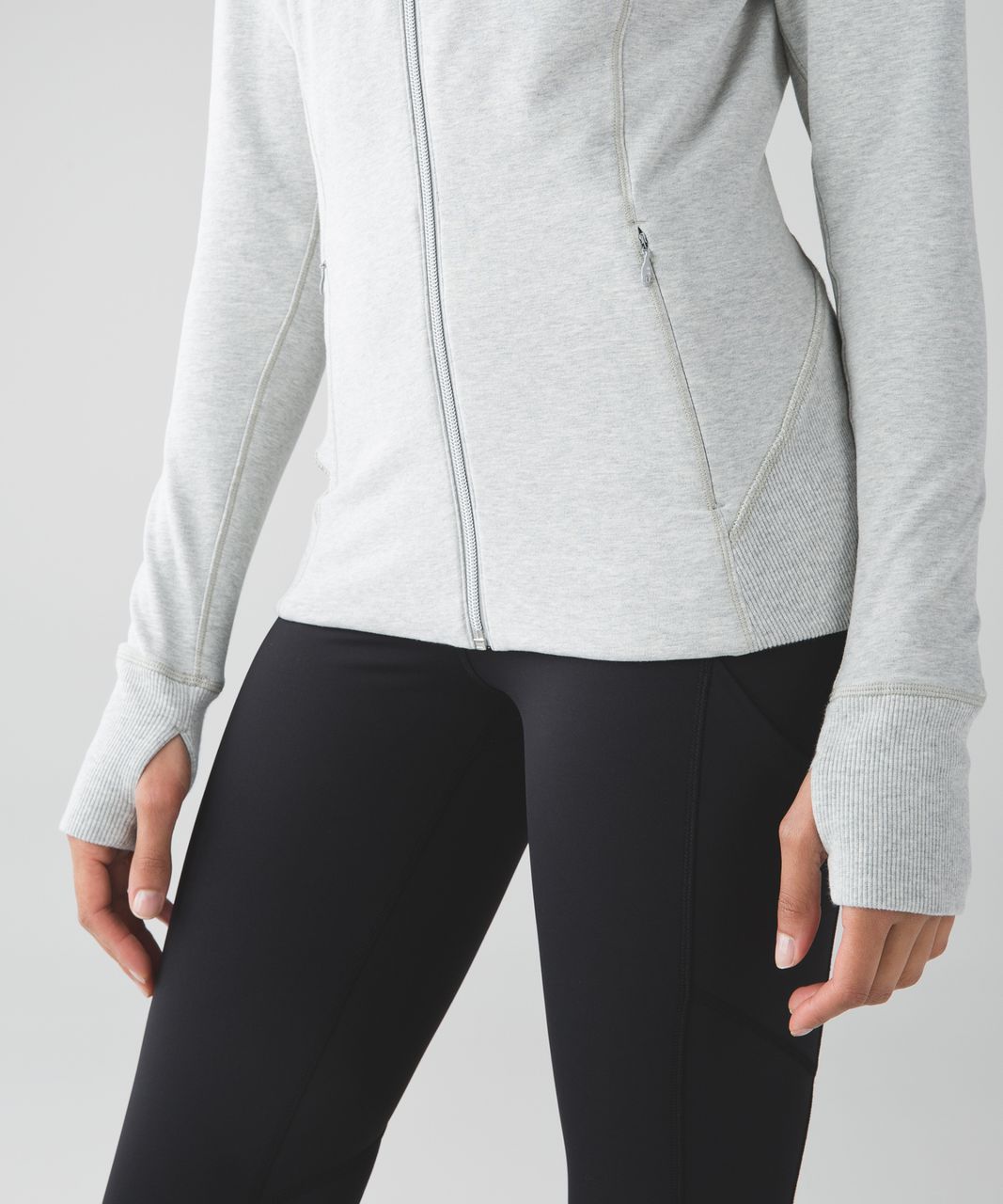 Lululemon Harmony Hoodie - Heathered Light Grey - lulu fanatics