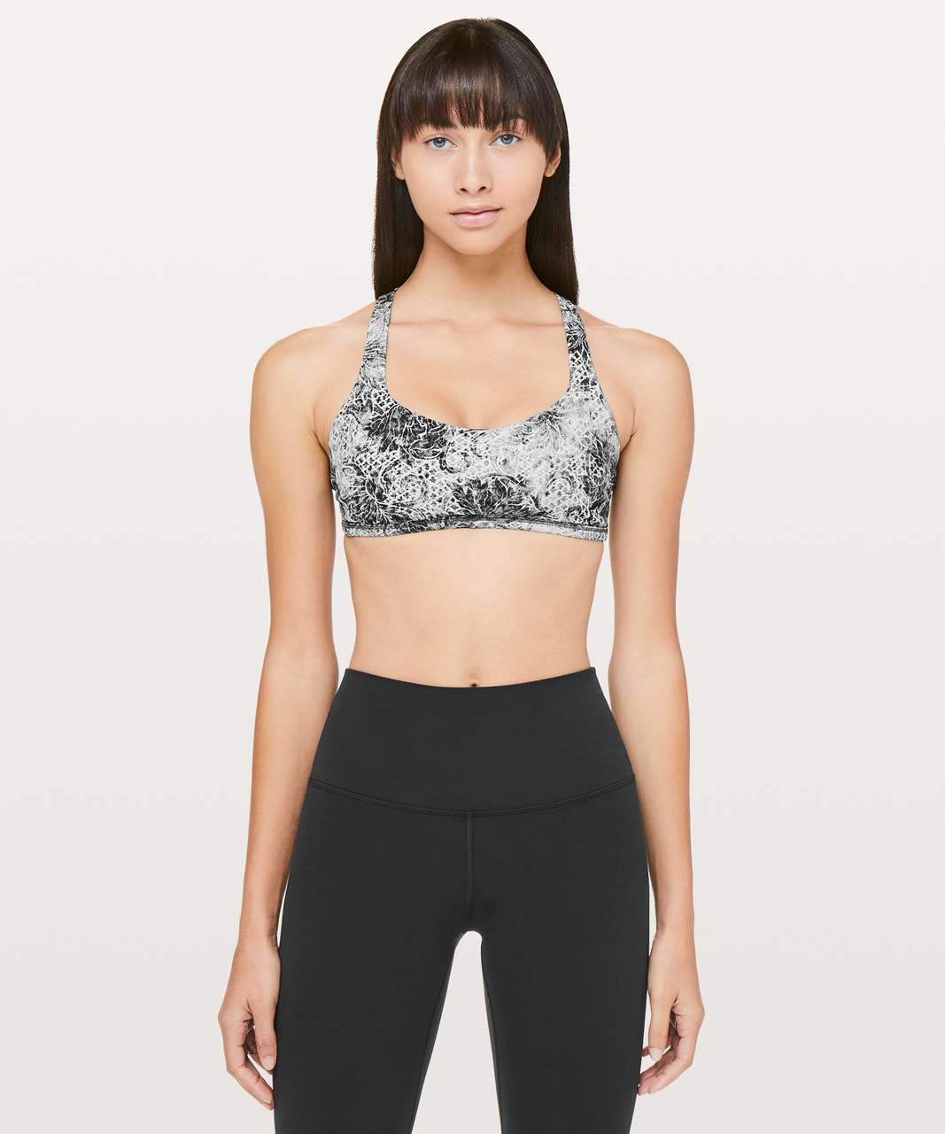 Lululemon Free To Be Zen Bra - Serigraph Starlight Black Multi