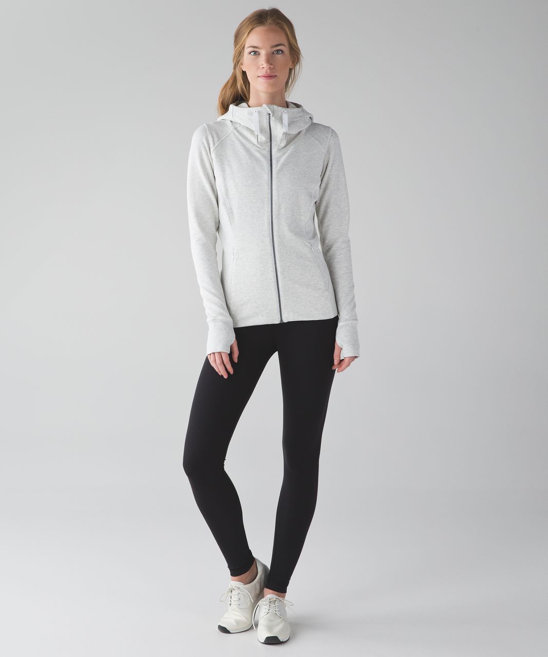 Lululemon Harmony Hoodie - Heathered White