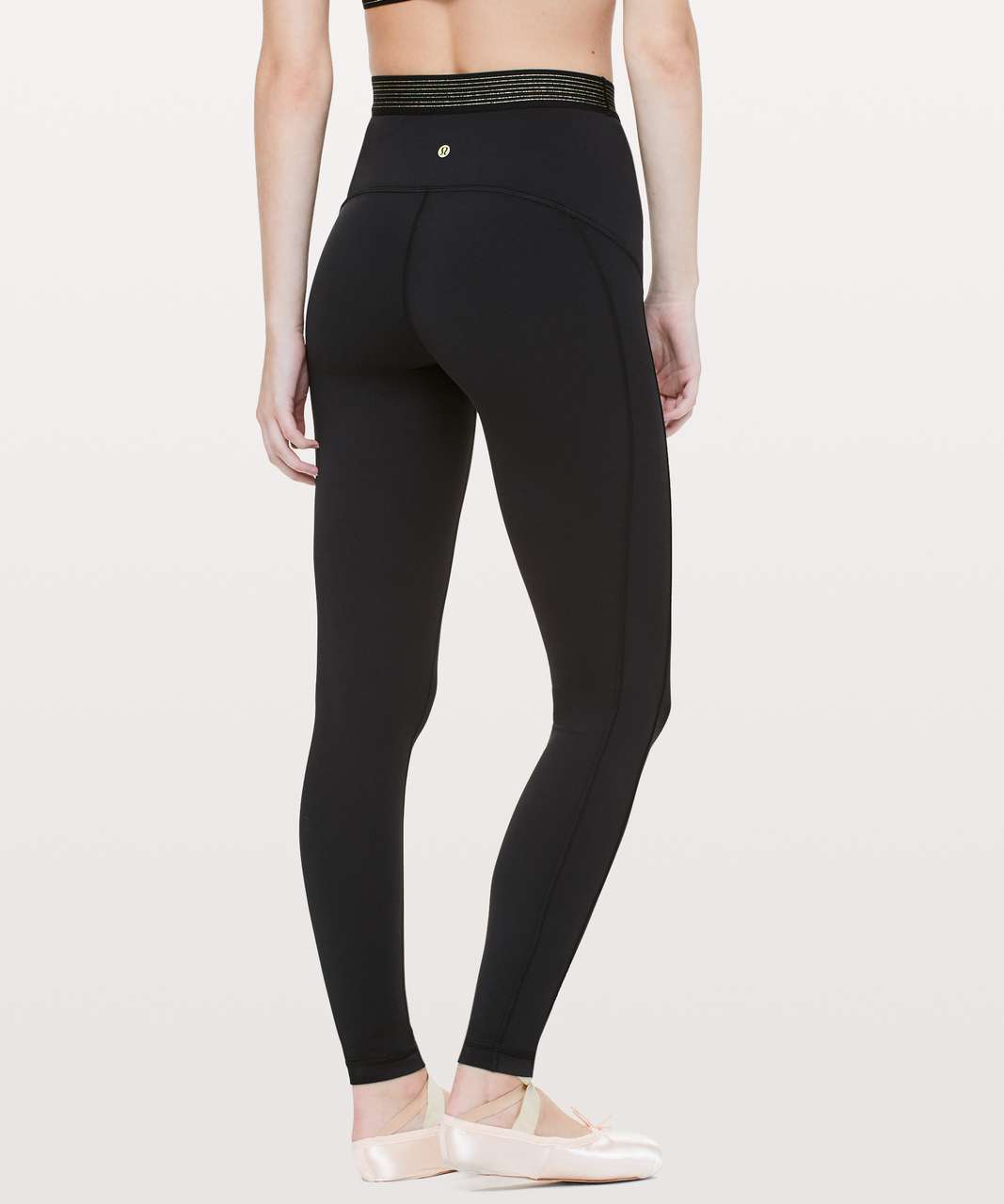 Lululemon Principal Dancer Golden Lining Tight *28" - Black