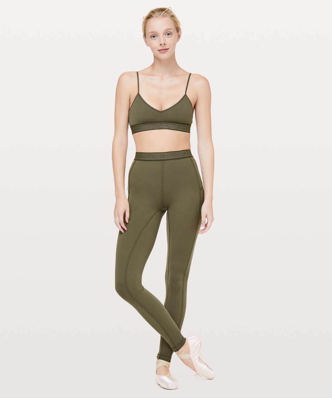 Lululemon Principal Dancer Golden Lining Tight *28" - Armory