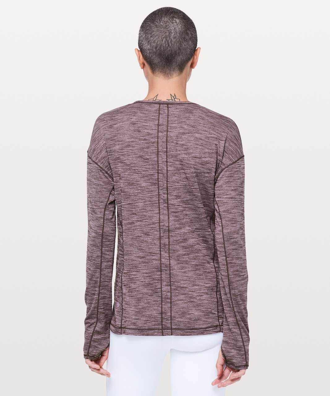 Lululemon Sweat Embrace Long Sleeve - Heathered Arctic Plum