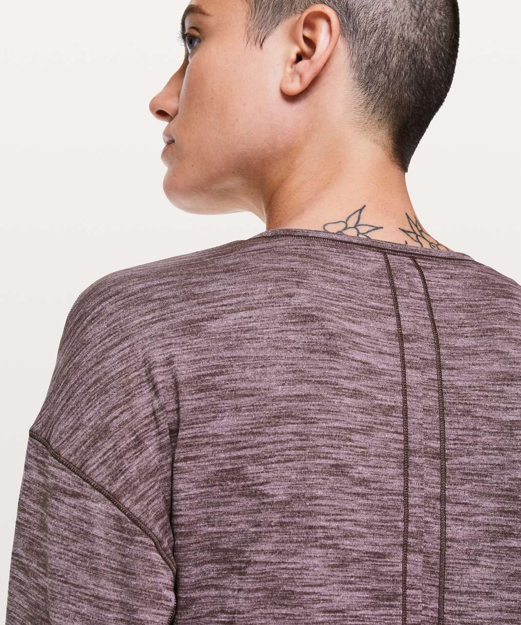 Lululemon Sweat Embrace Long Sleeve - Heathered Arctic Plum