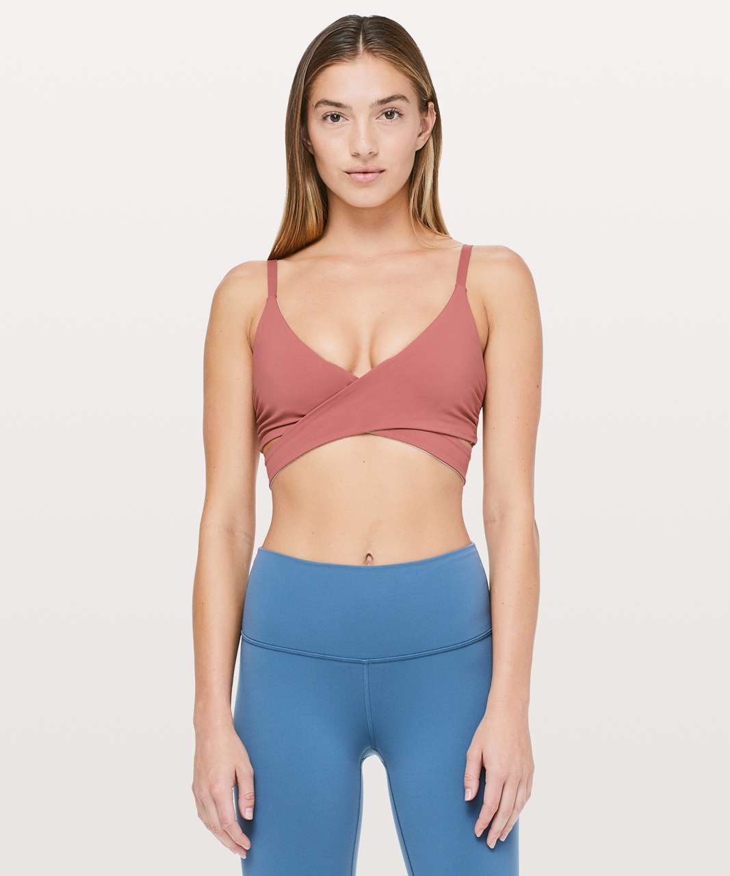 Lululemon Lean In Bra - Red Bronzer