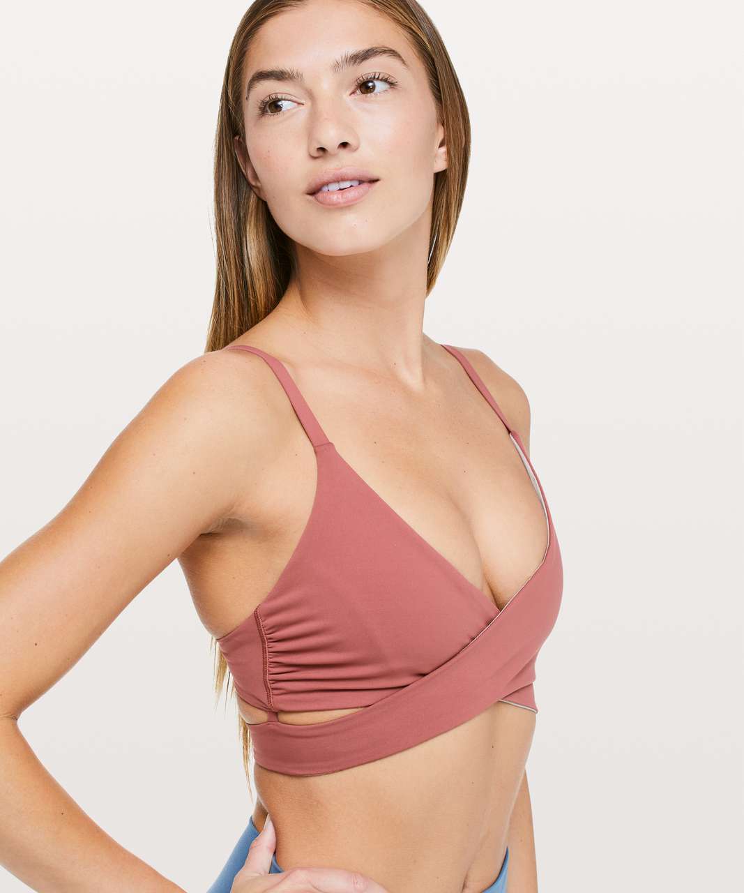 Lululemon Lean In Bra - Red Bronzer