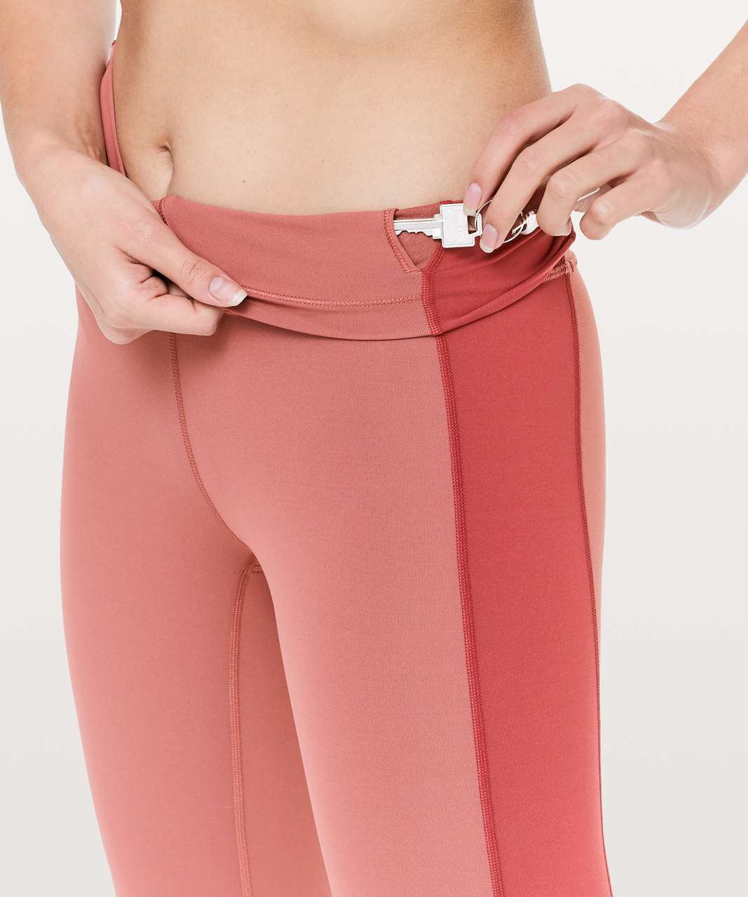 Lululemon Wunder Under Hi-Rise 7/8 Tight *Curve 25" - Fire Quartz / Red Bronzer