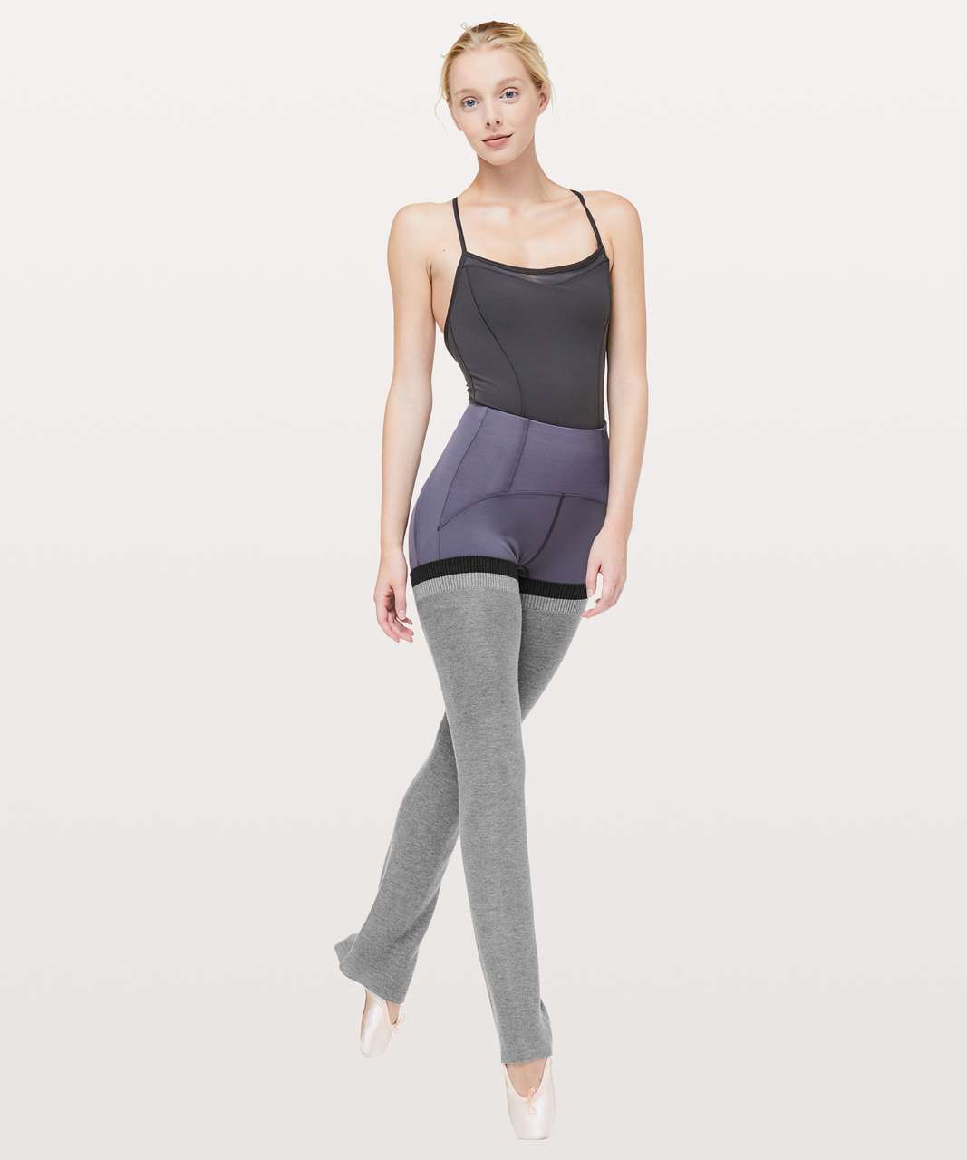 Lululemon Principal Dancer Leg Warmers - Heathered Core Medium Grey / Heathered Core Black