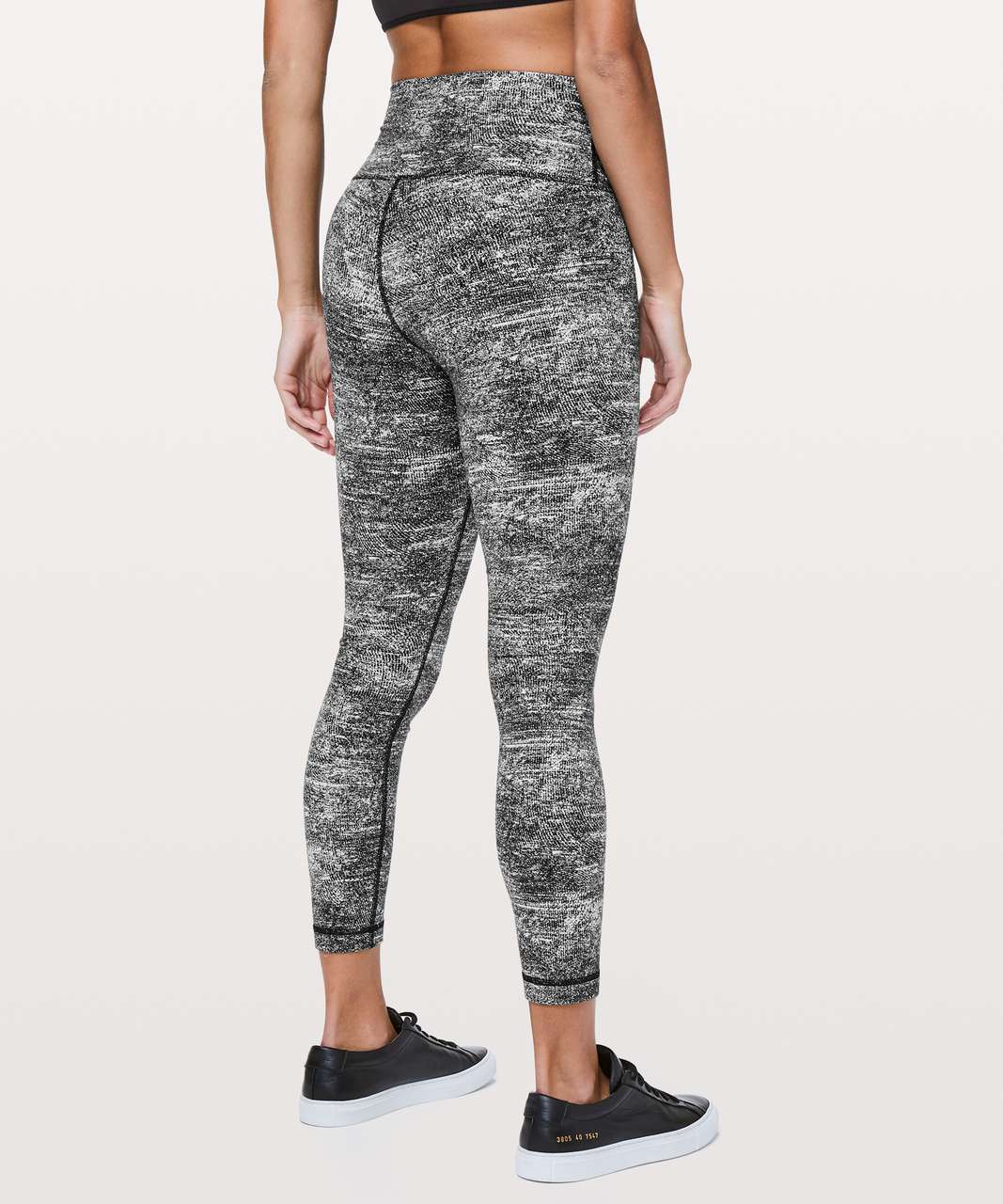 Lululemon Wunder Under Hi-Rise 7/8 Tight *25 - Rush Jacquard Black White - lulu  fanatics