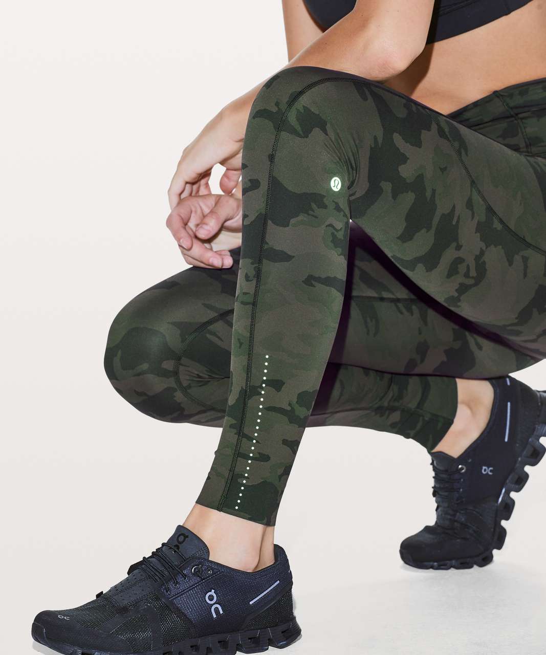 Lululemon Fast & Free Full Length Tight *Nulux 28" - Incognito Camo Multi Gator Green