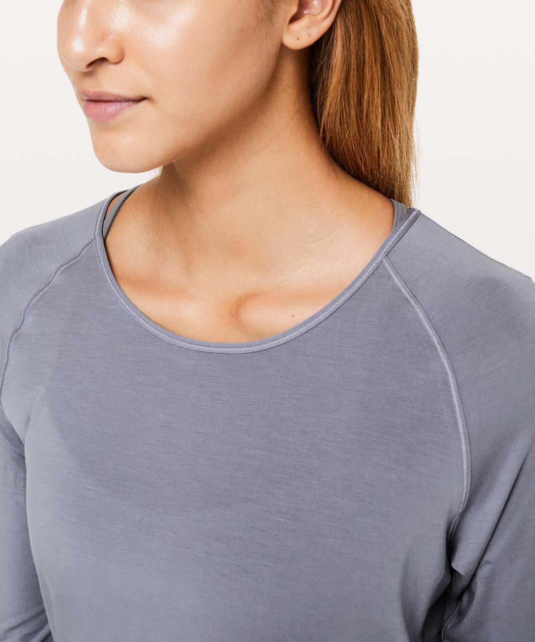 Lululemon Cinch It Long Sleeve - Dusky Lavender - lulu fanatics