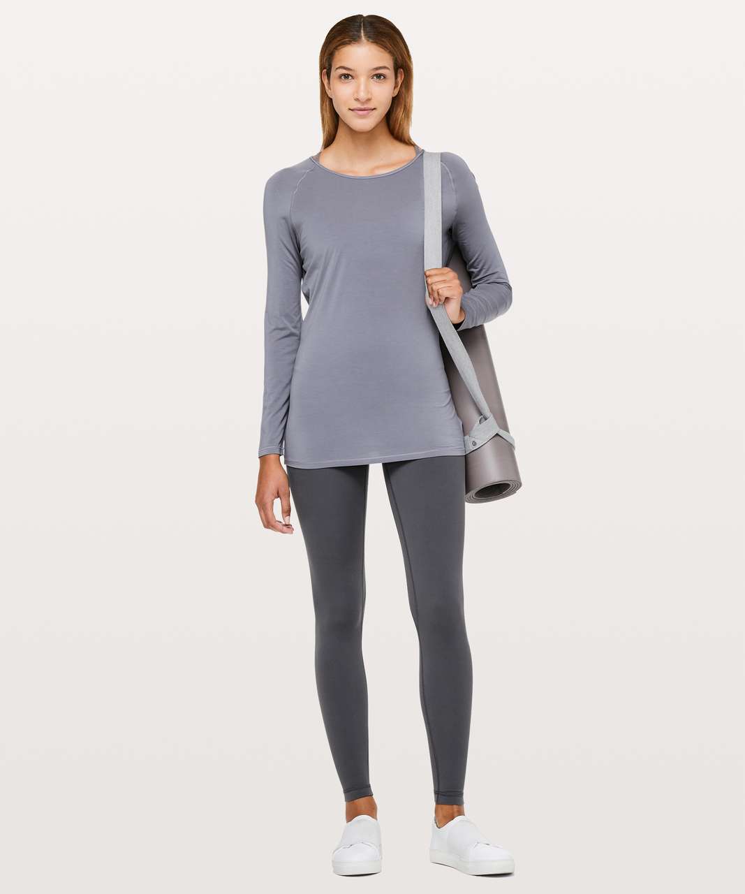 Lululemon Deep Stretch Long Sleeve *Cinch - Lilac Stone