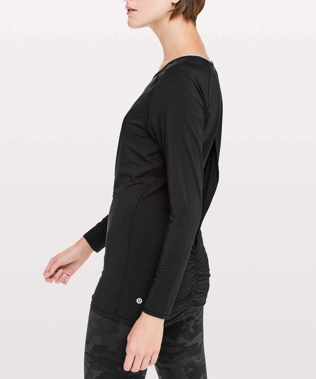 Lululemon Cinch It Long Sleeve - Black - lulu fanatics