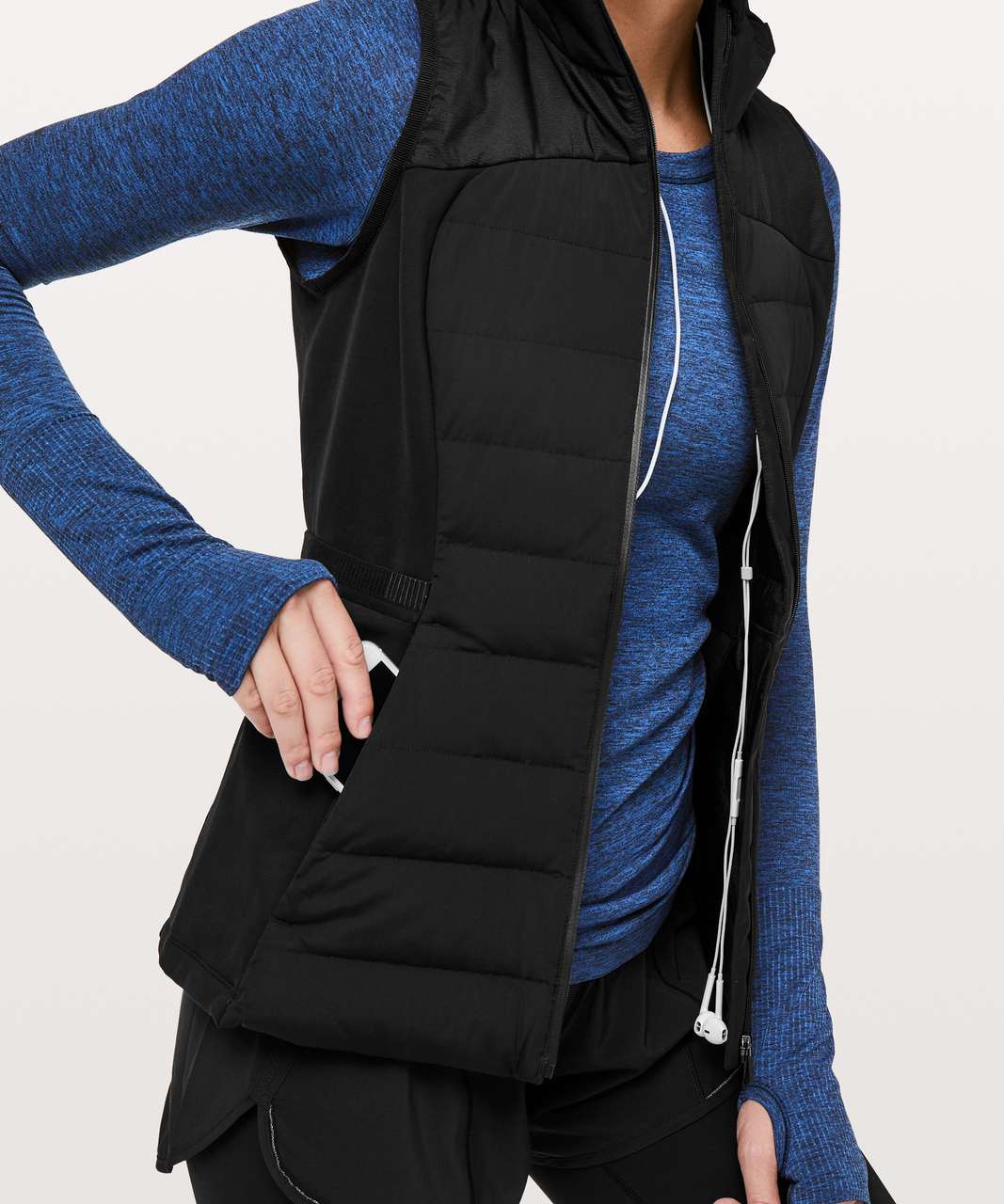 NWT Amazing Lululemon Down For it All Vest Size 2  Black~Stylish~Warm~Beautiful!!