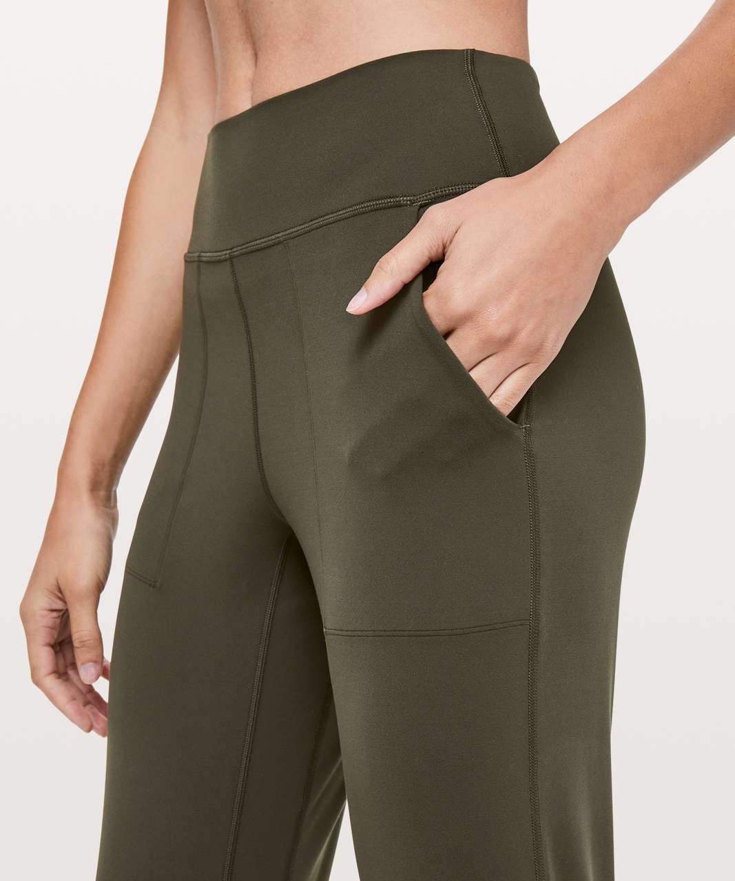 Lululemon Align™ High-rise Cropped Joggers In Dark Olive