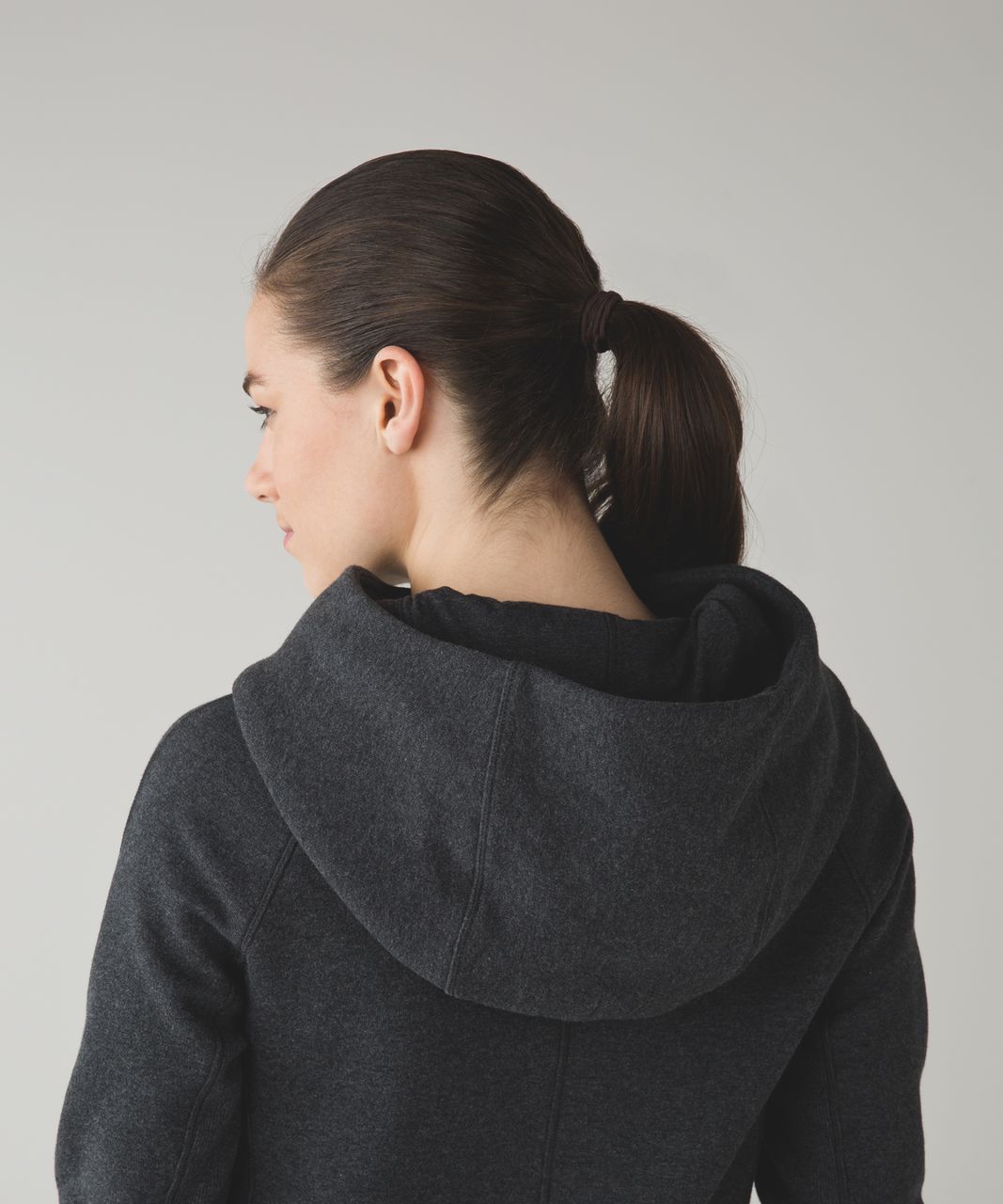 Lululemon Under Wraps Pullover - Heathered Black