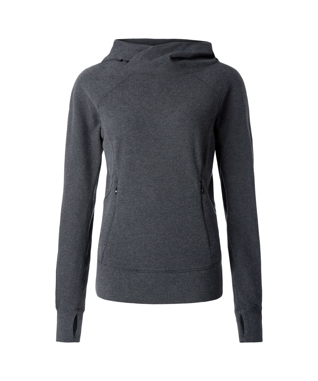 Lululemon Under Wraps Pullover - Heathered Black