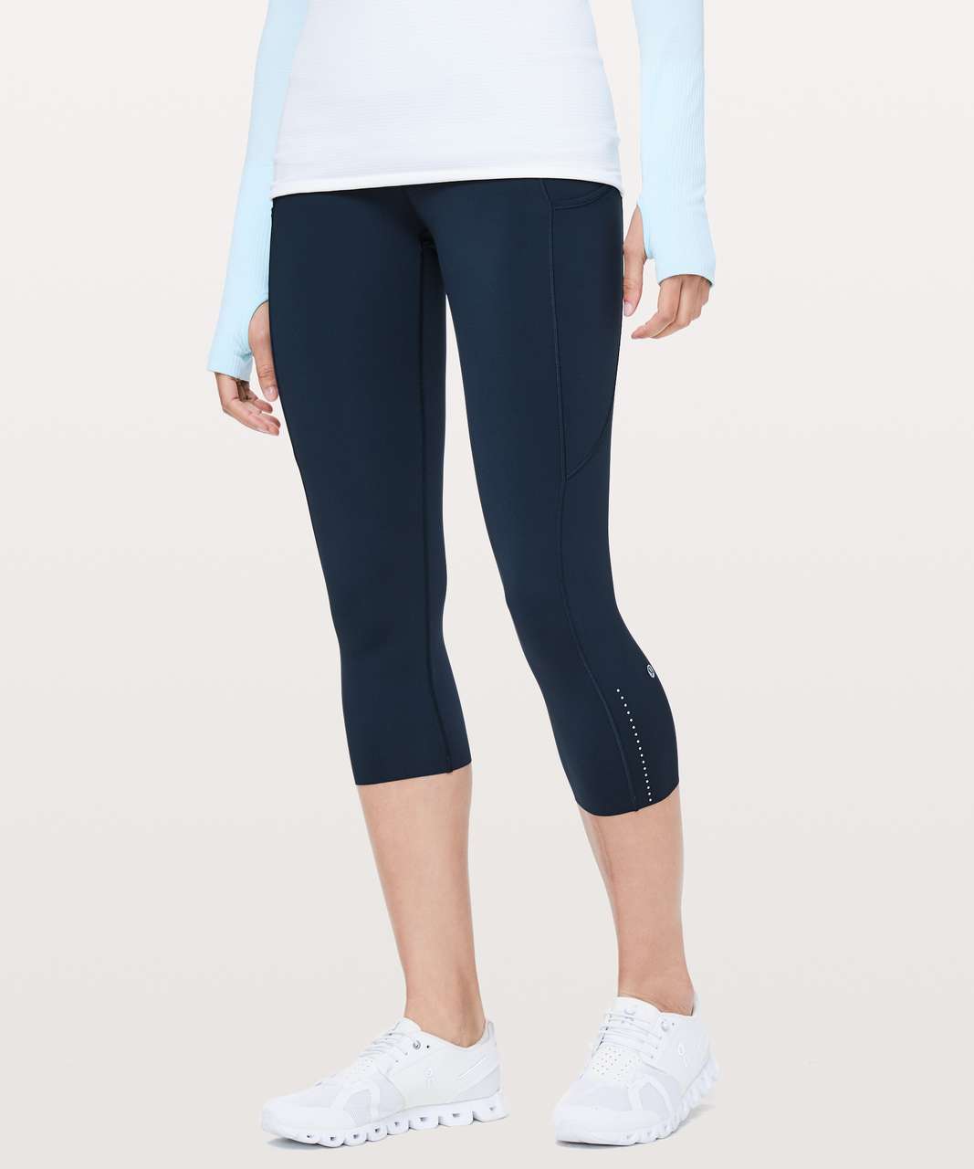 NWT 2019 Lululemon Fast Free Crop II Nulux 19 Legging Black Sz 8 Nulux