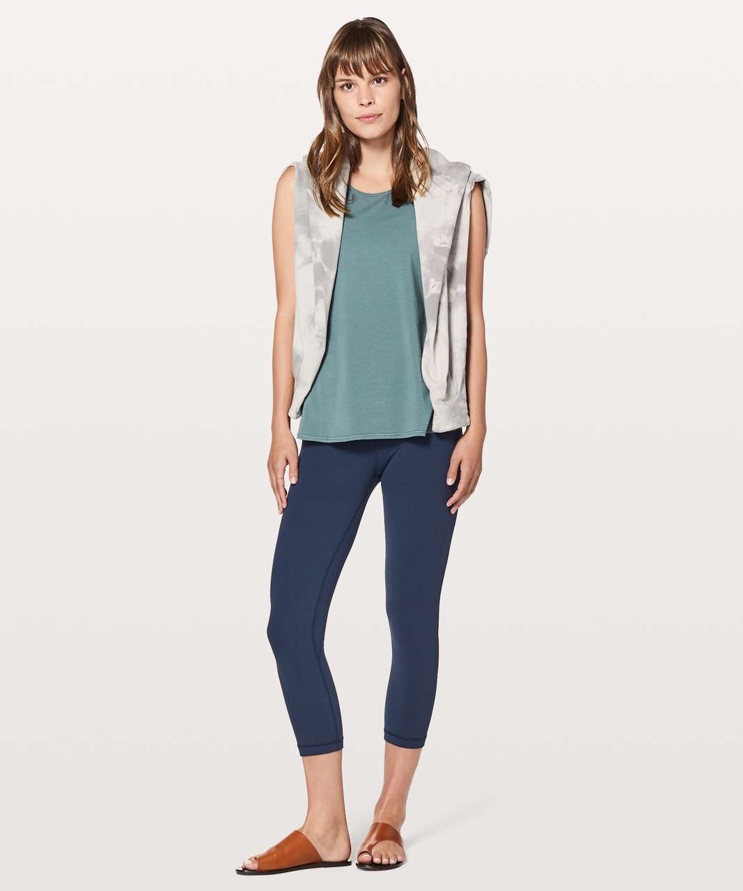 NEW LULULEMON Align Crop 21 2 4 6 True Navy