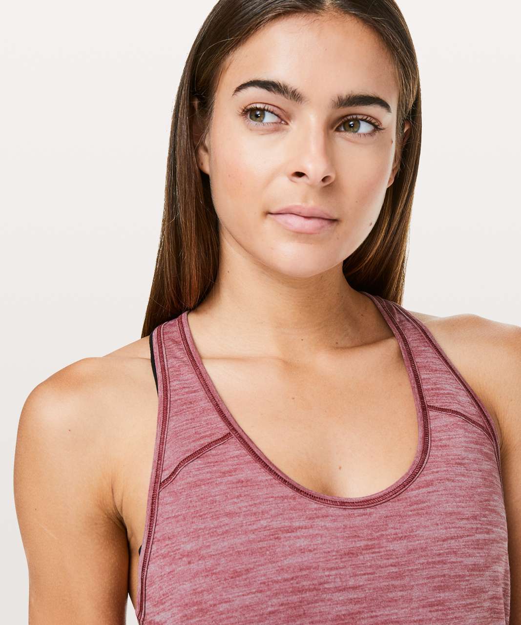 Lululemon Essential Tank - Heathered Misty Merlot