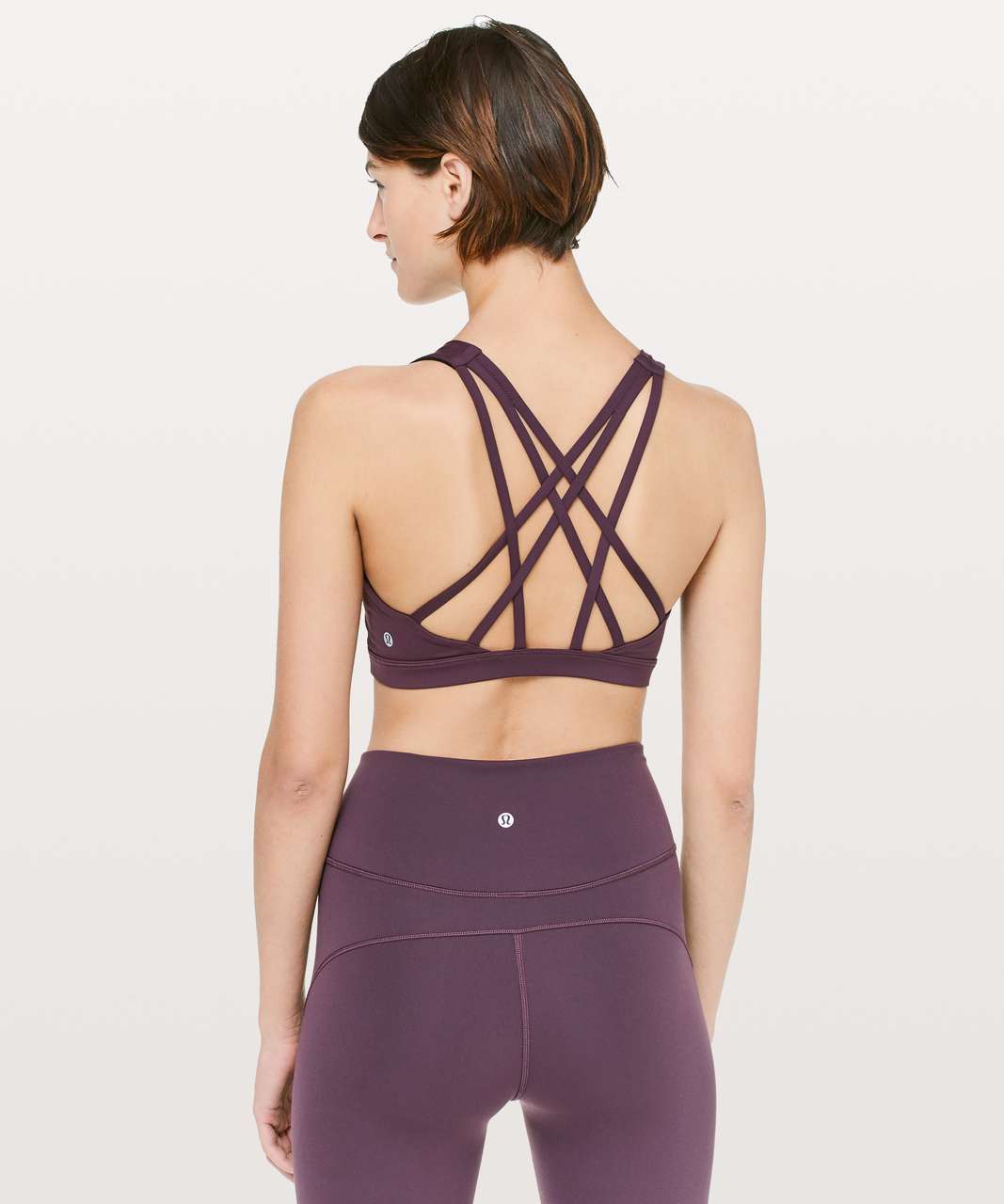 Lululemon Free To Be Bra - Plum - lulu fanatics