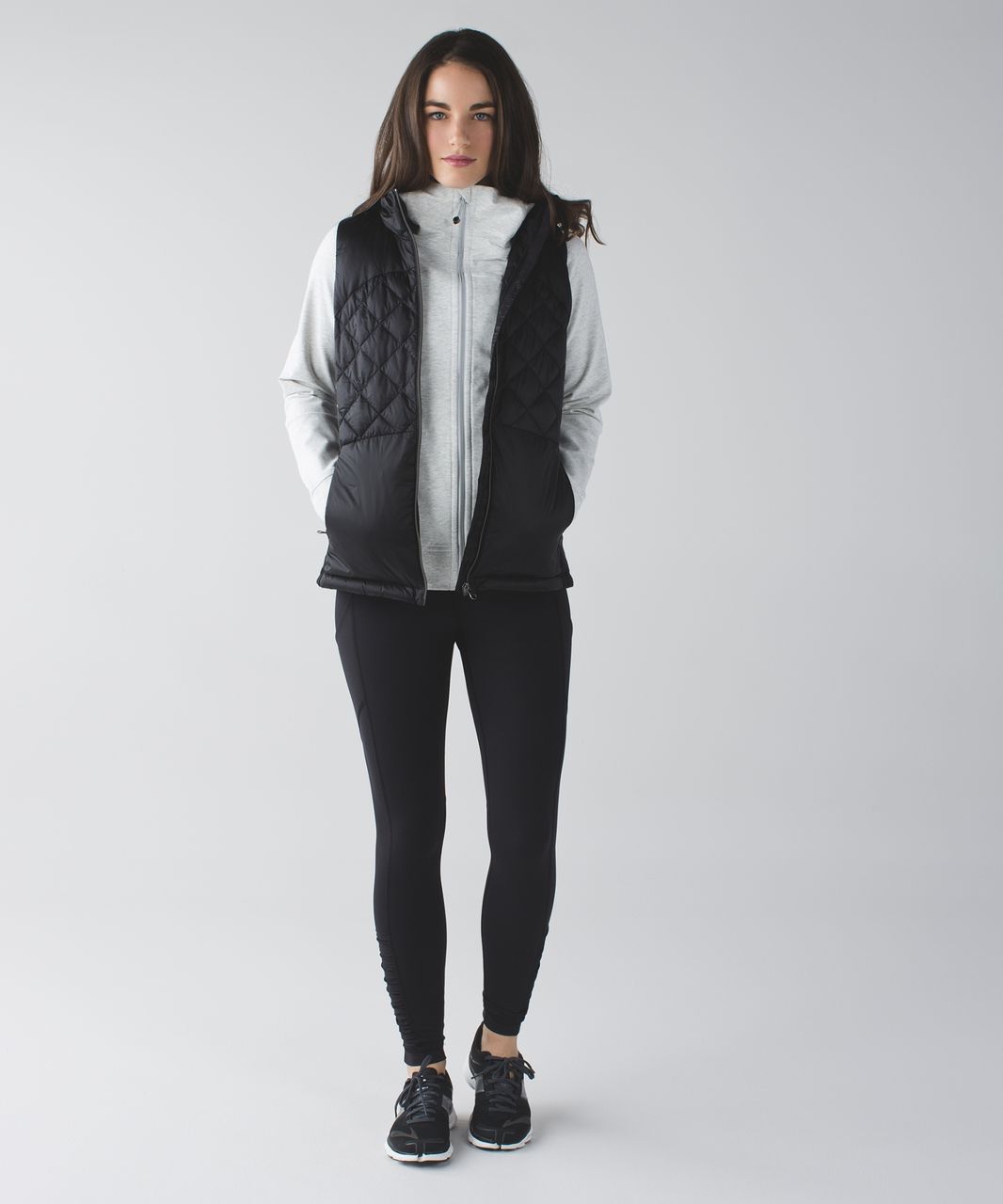 Lululemon Scuba Hoodie III - Heathered White / Silver