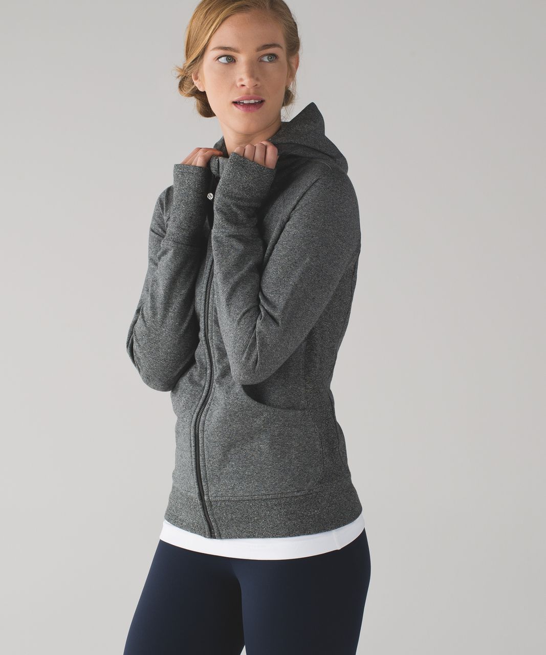 Lululemon Scuba Hoodie III - Heathered Speckled Black