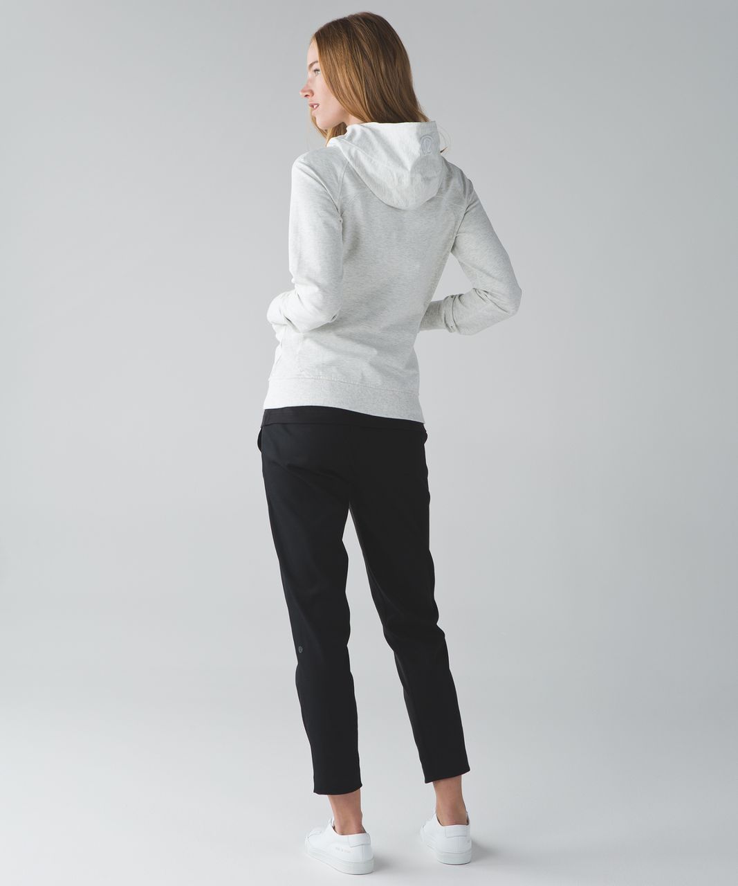 Lululemon Scuba Hoodie III (First Release) Stripe White Heathered Medium  Grey